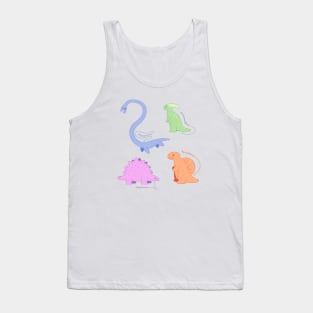 retro dinosaurs 2 Tank Top